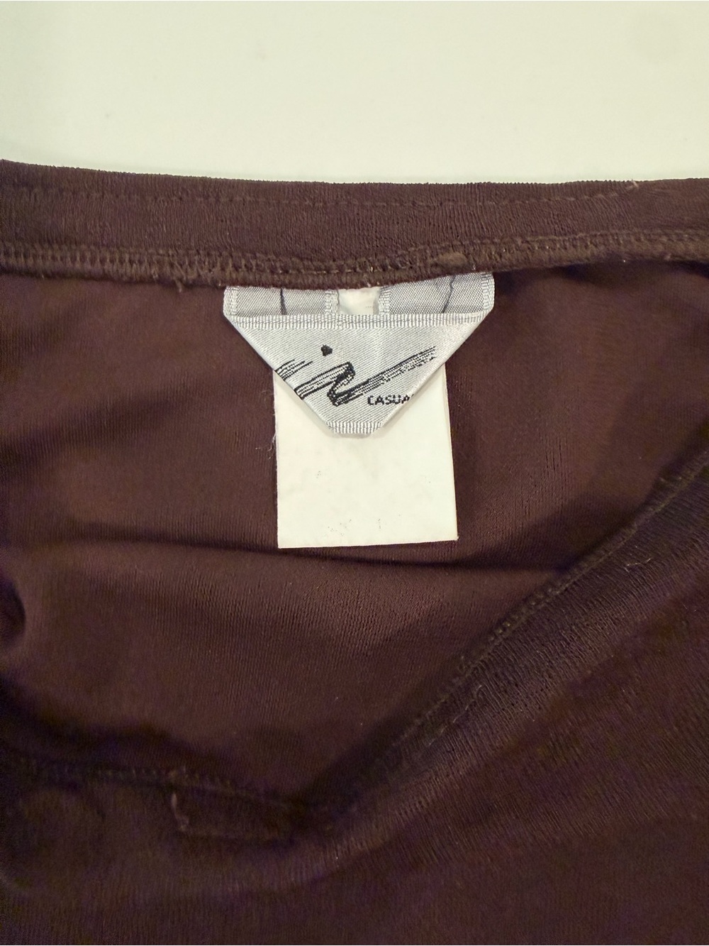 Brown‎ Mini Skirt with Gold Border Detail - Picture 2 of 5